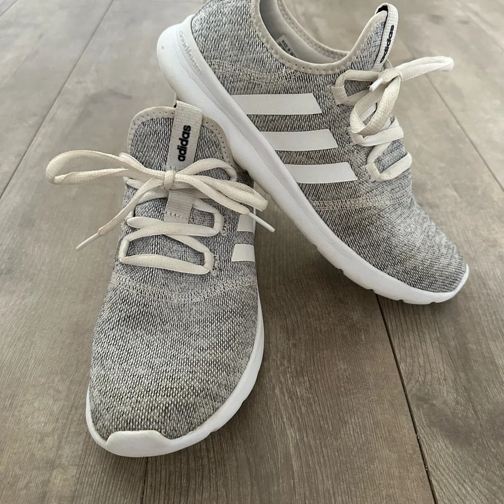 Adidas Womens Cloudfoam Pure 2.0 H04756 Gray Running Shoes Sneakers Size 9.5